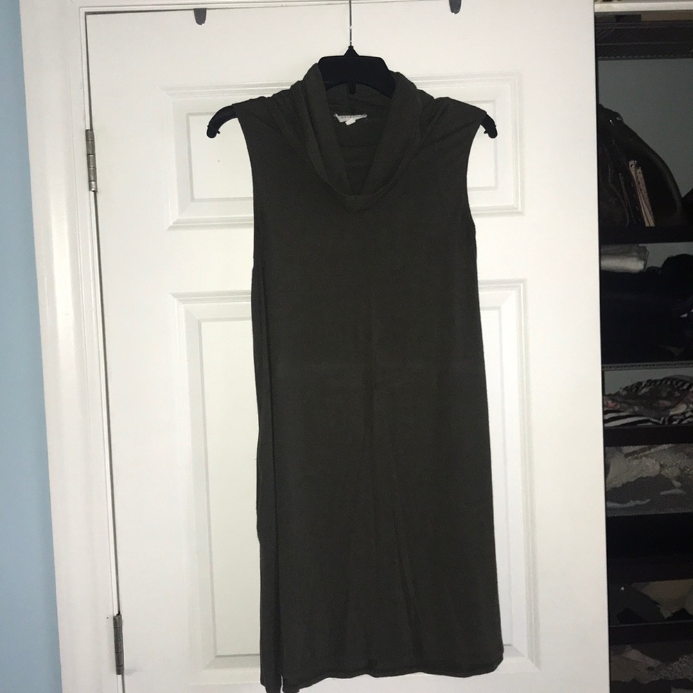 Socialite Cotton Dress with Cowl-neck
